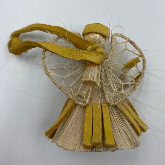 Mini Corn Husk Angel Ornament Miniature 2" - Picture 3 of 8